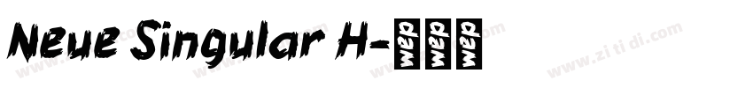 Neue Singular H字体转换